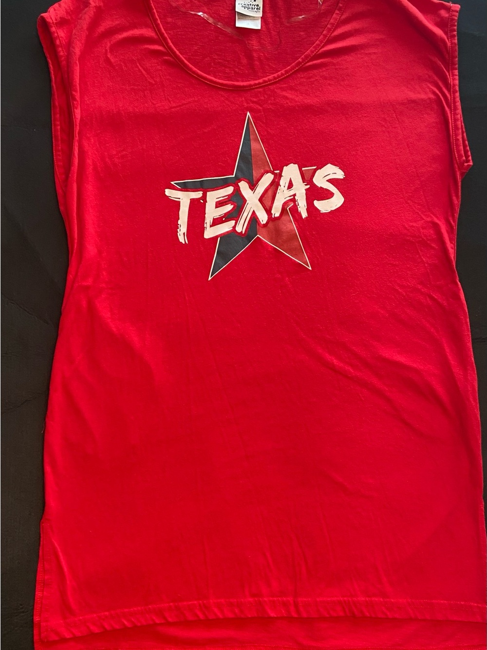 Women's Red Texas Star Graphic Tshirt Dress